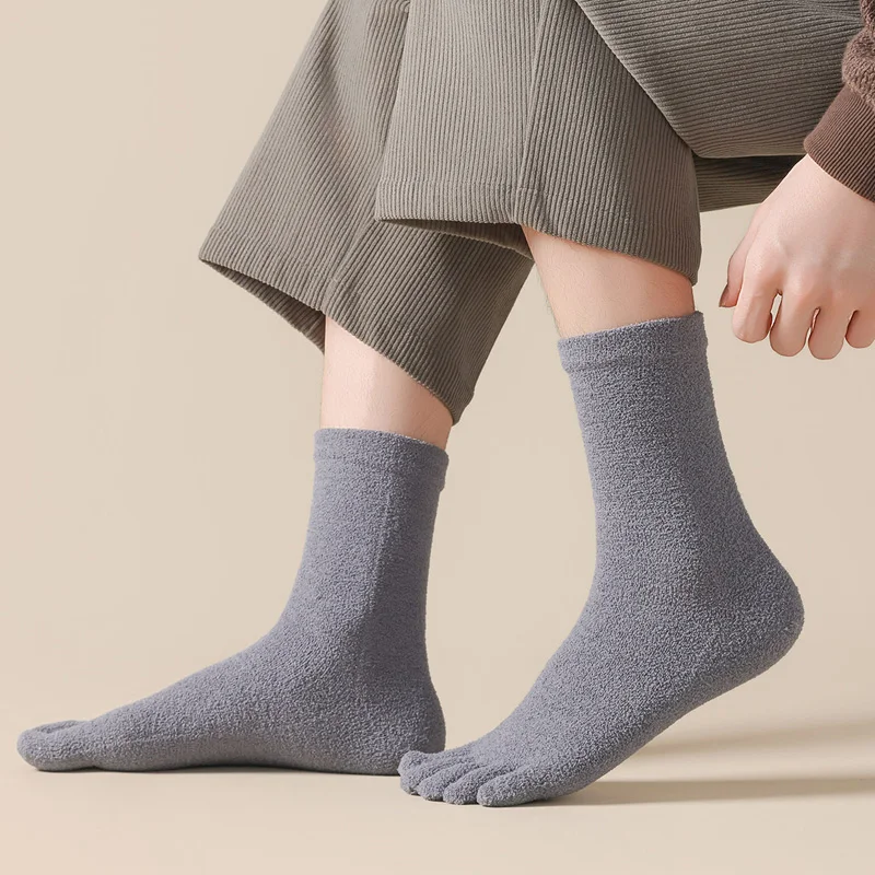 6/12 Pairs Thick Thermal Split - Thermal Sock Winter ulasan dan harga