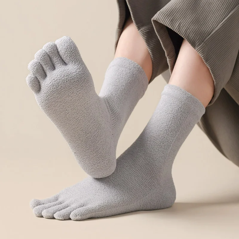 6/12 Pairs Thick Thermal Split - Thermal Sock Winter ulasan dan harga