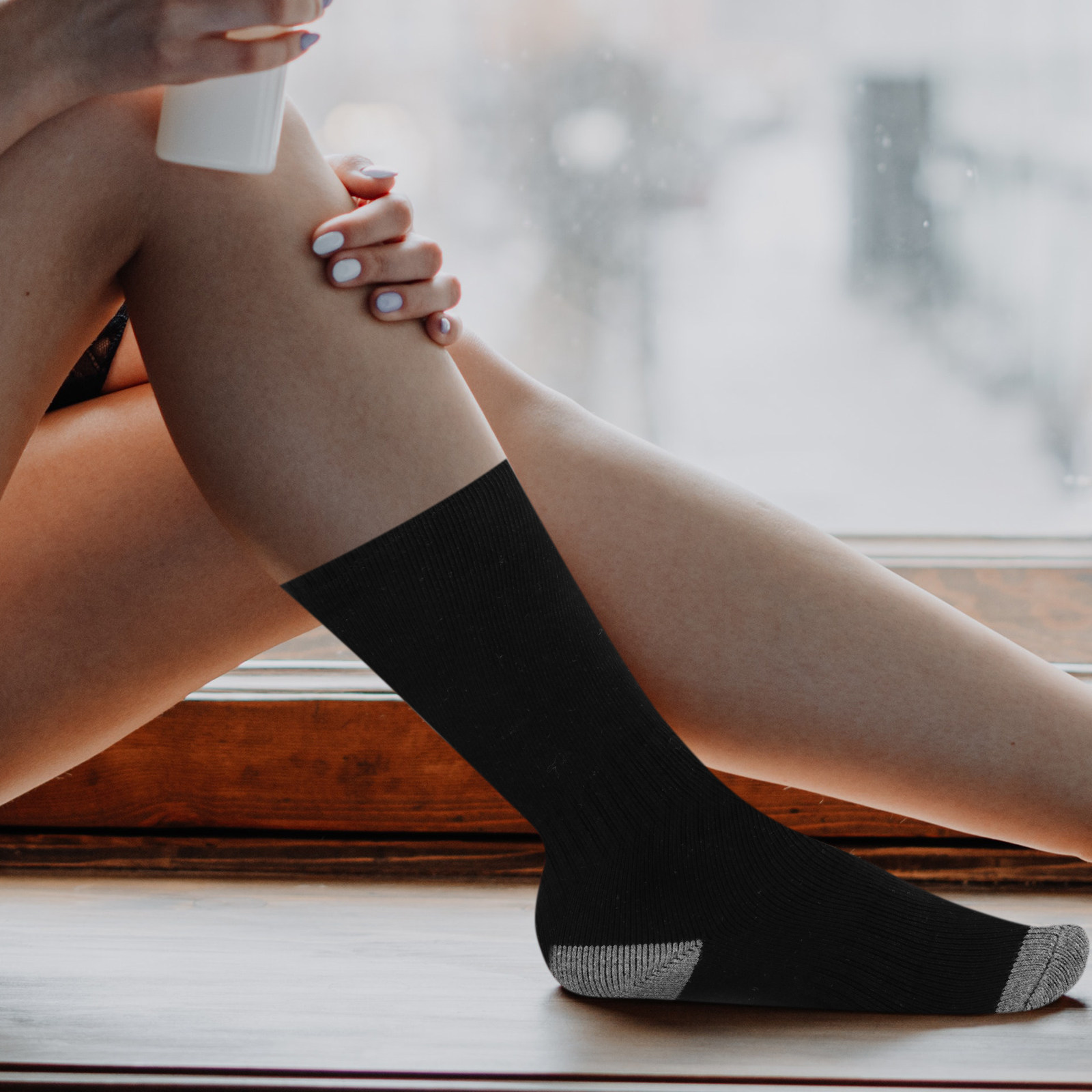 1Set Heated Socks USB Electric - Thermal Sock Winter ulasan dan harga